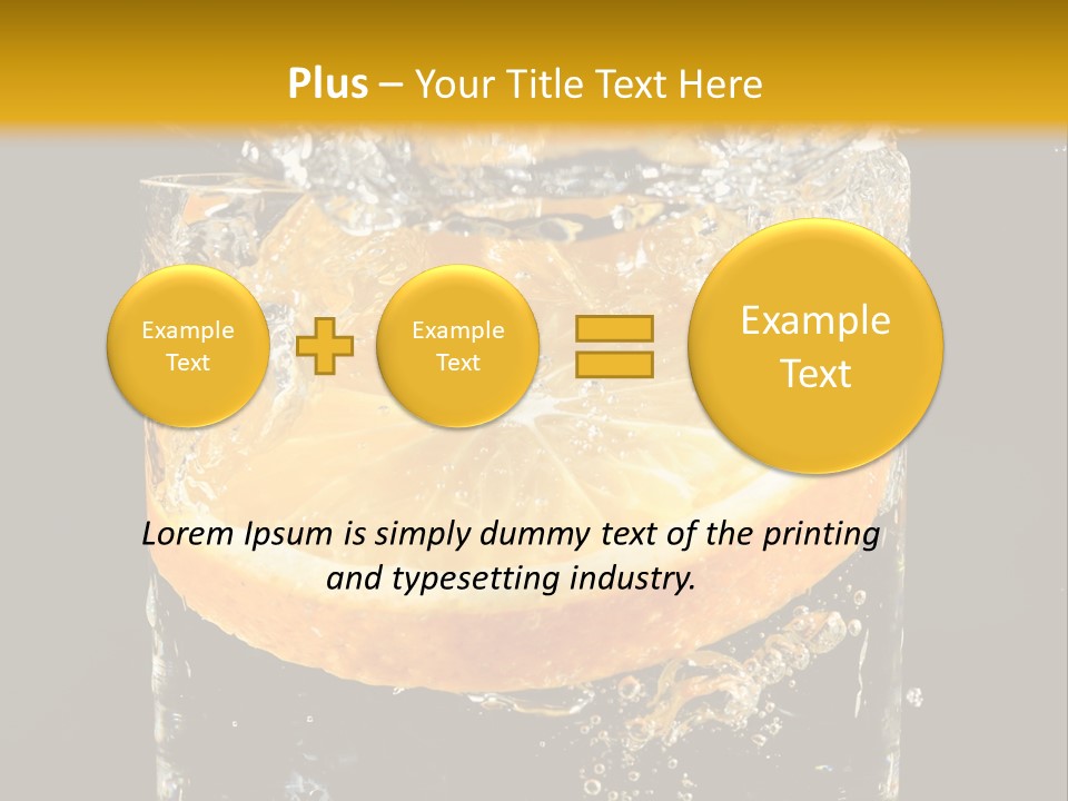 Orange Mandarine Fluidity PowerPoint Template