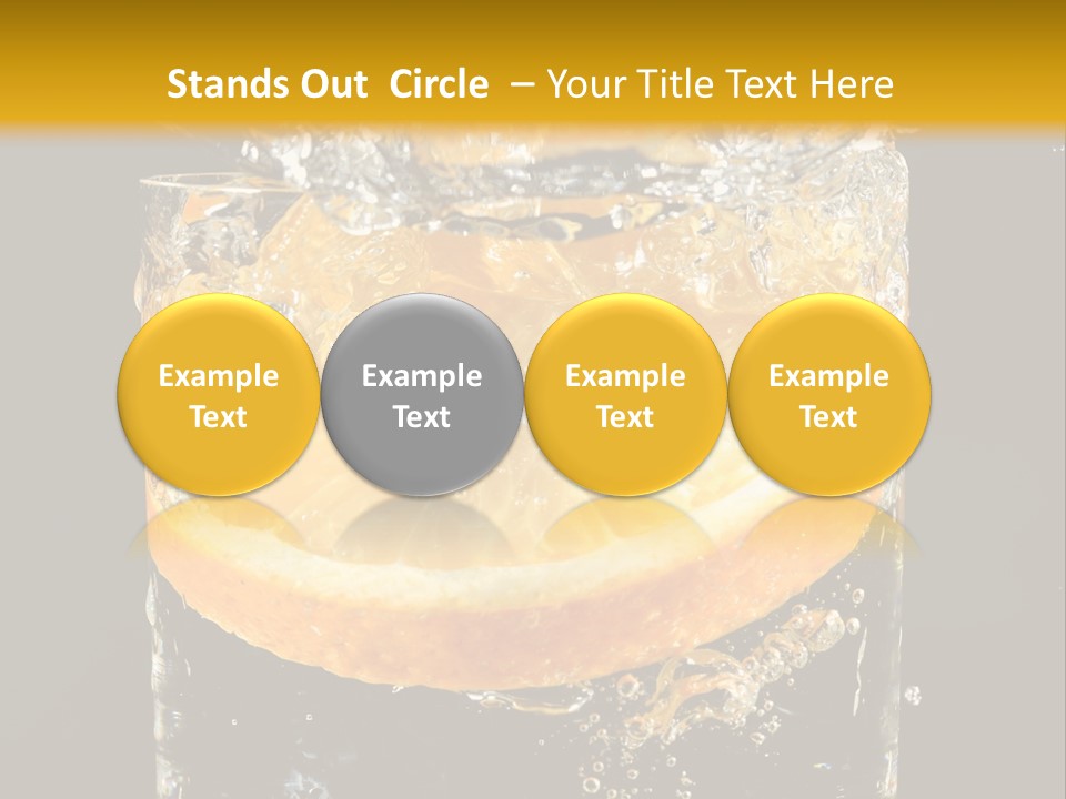 Orange Mandarine Fluidity PowerPoint Template