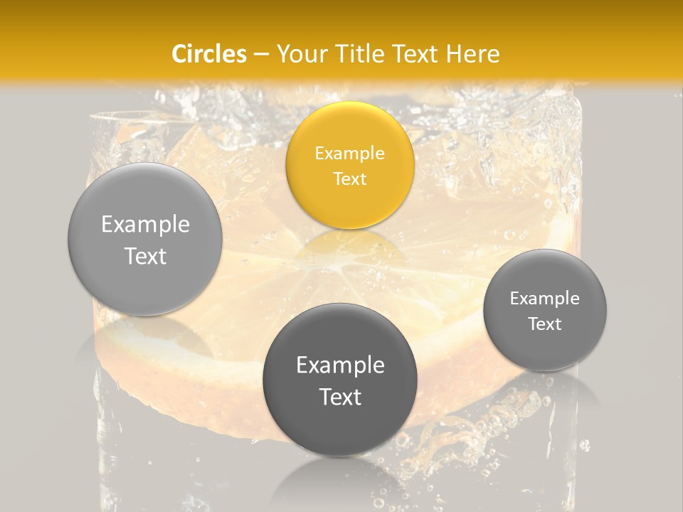 Orange Mandarine Fluidity PowerPoint Template