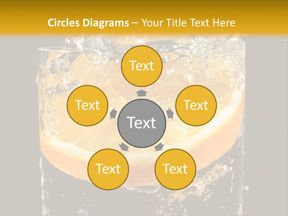 Orange Mandarine Fluidity PowerPoint Template