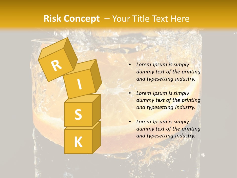 Orange Mandarine Fluidity PowerPoint Template