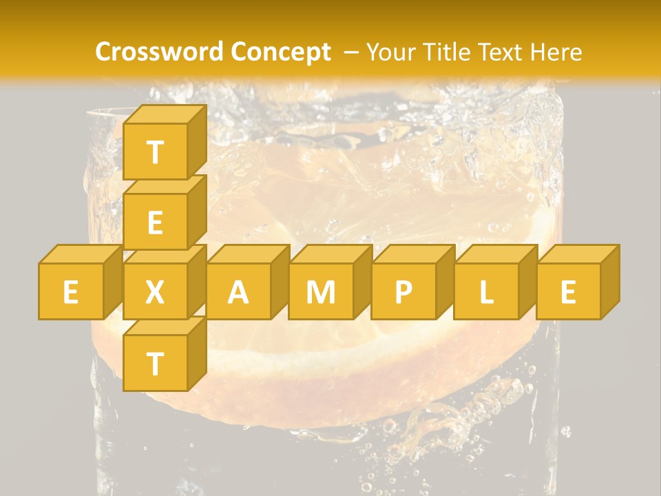 Orange Mandarine Fluidity PowerPoint Template