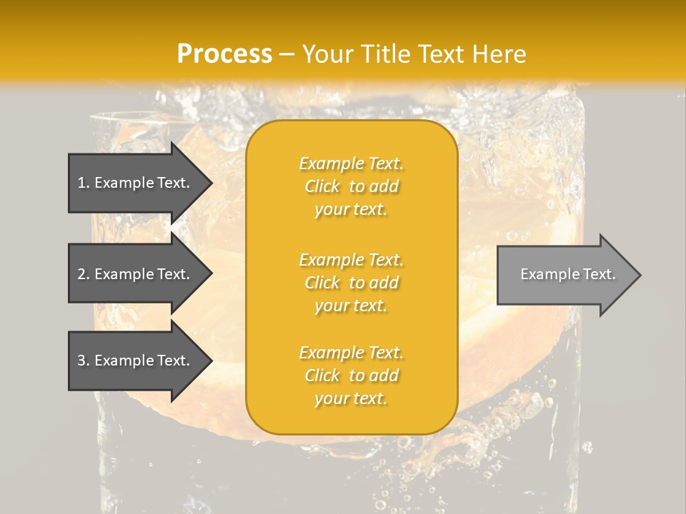 Orange Mandarine Fluidity PowerPoint Template