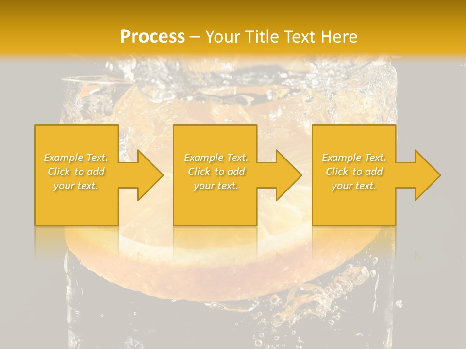 Orange Mandarine Fluidity PowerPoint Template