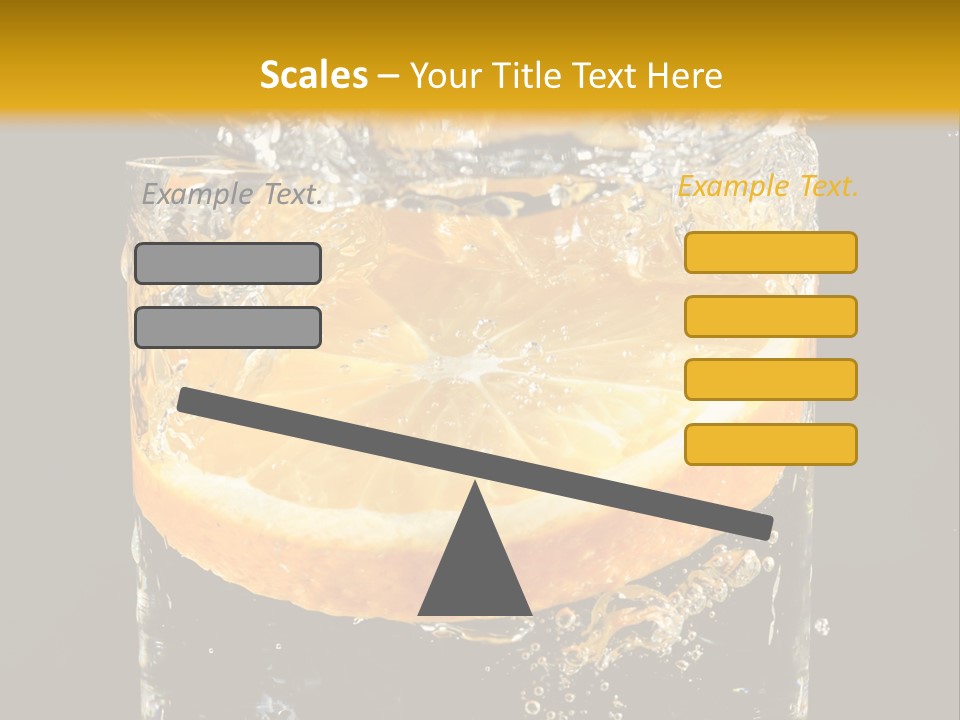 Orange Mandarine Fluidity PowerPoint Template