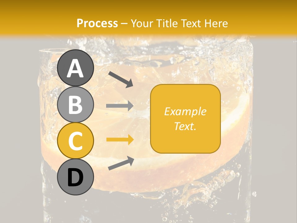 Orange Mandarine Fluidity PowerPoint Template