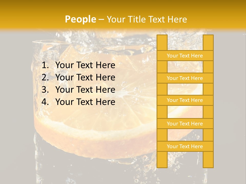 Orange Mandarine Fluidity PowerPoint Template