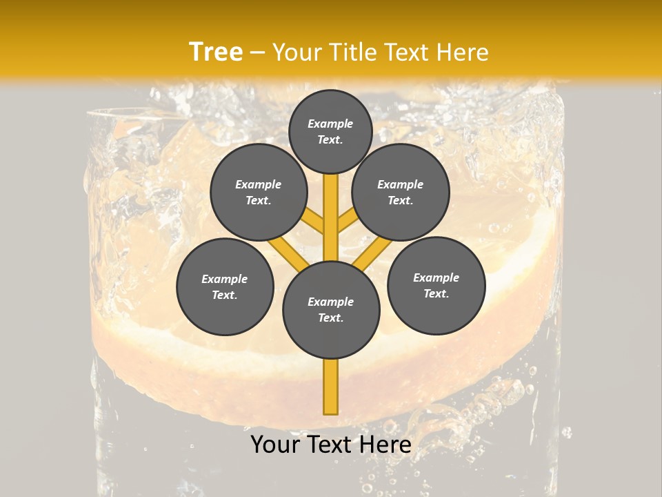 Orange Mandarine Fluidity PowerPoint Template