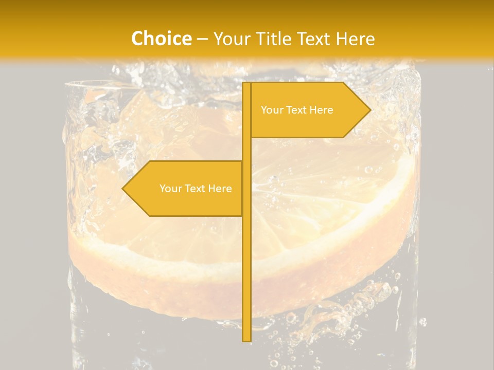 Orange Mandarine Fluidity PowerPoint Template