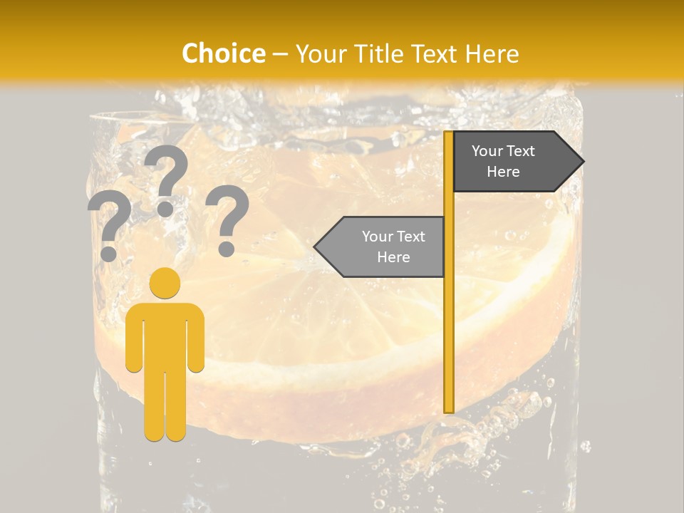 Orange Mandarine Fluidity PowerPoint Template