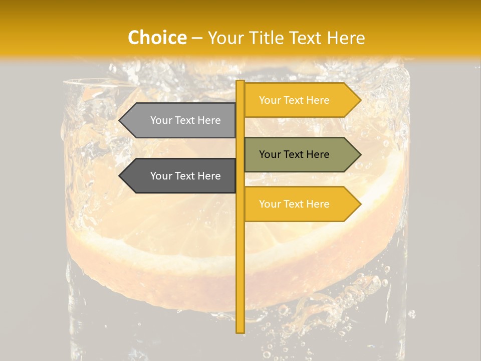 Orange Mandarine Fluidity PowerPoint Template
