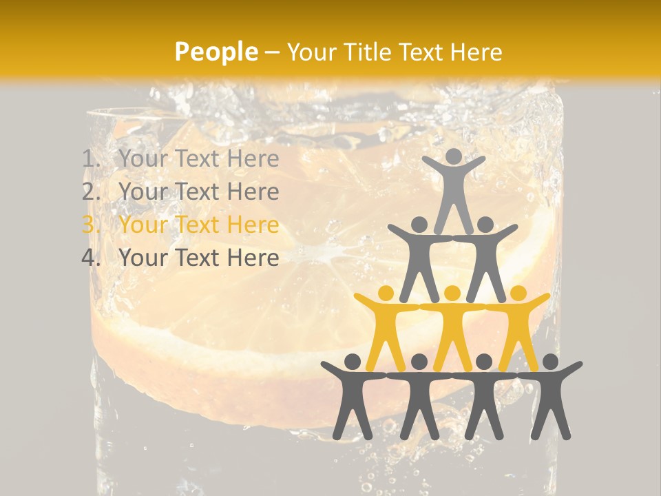 Orange Mandarine Fluidity PowerPoint Template