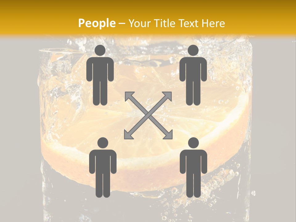 Orange Mandarine Fluidity PowerPoint Template