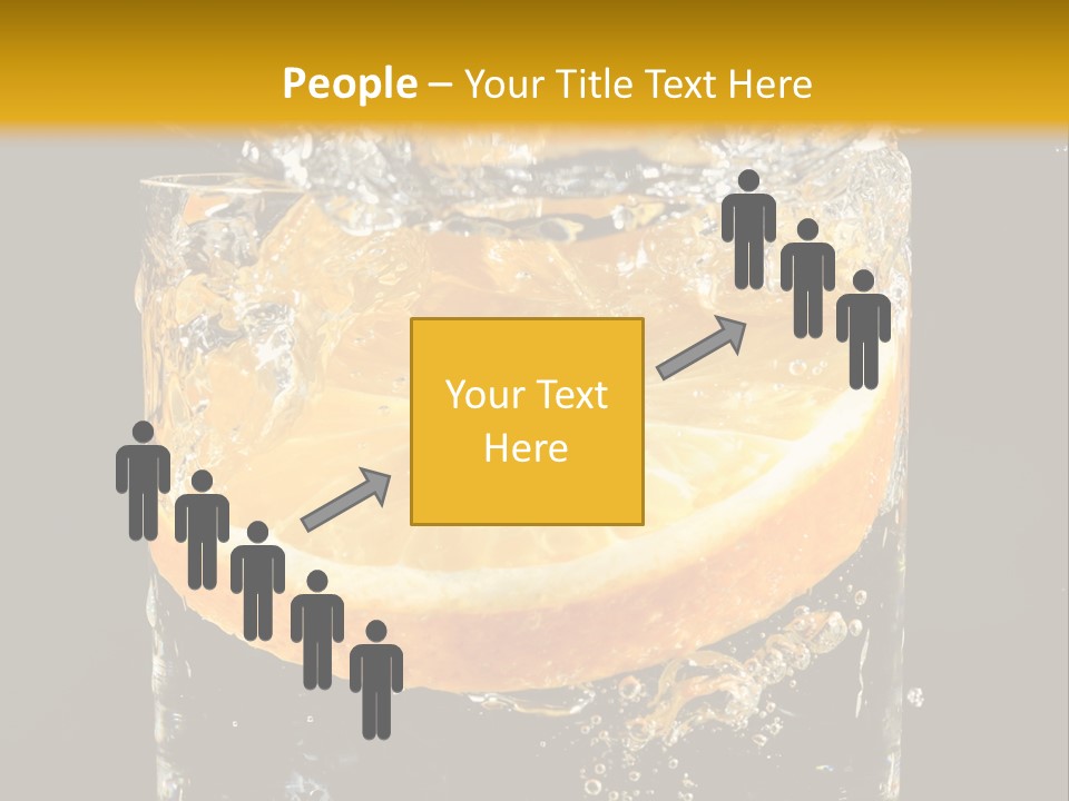 Orange Mandarine Fluidity PowerPoint Template