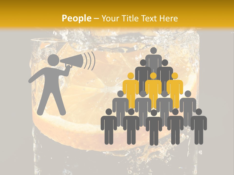 Orange Mandarine Fluidity PowerPoint Template