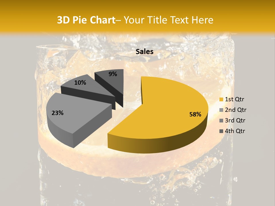 Orange Mandarine Fluidity PowerPoint Template
