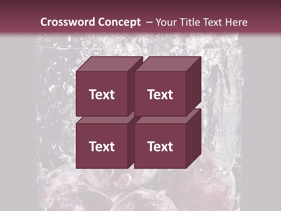 Glass Of Water With Fruit PowerPoint Template