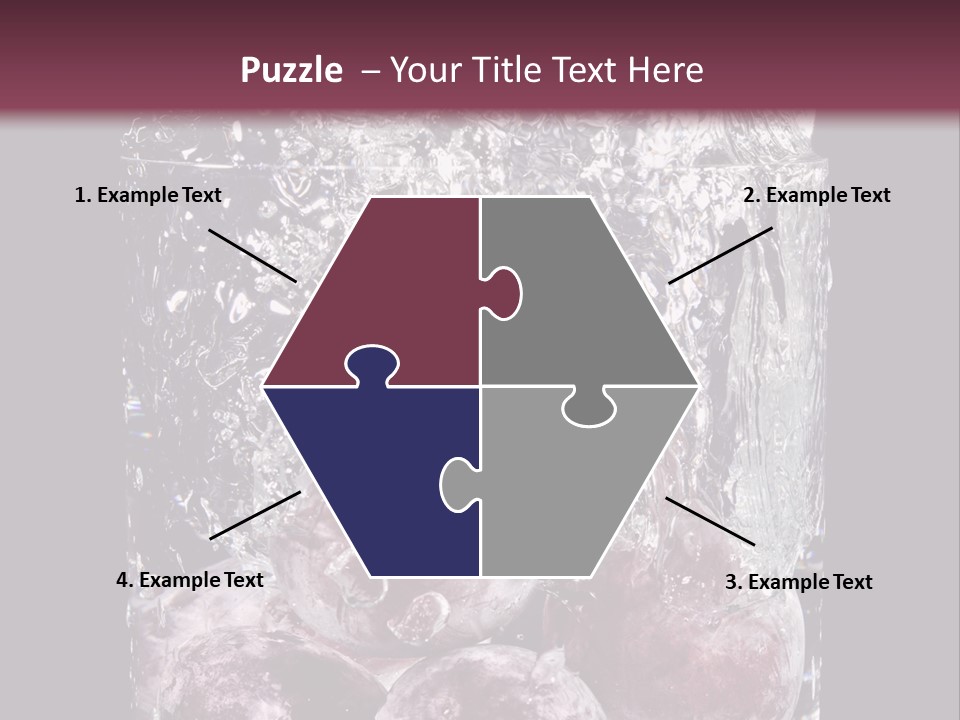 Glass Of Water With Fruit PowerPoint Template