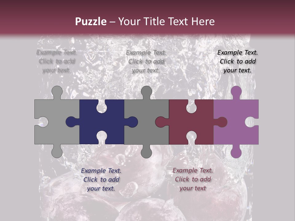 Glass Of Water With Fruit PowerPoint Template