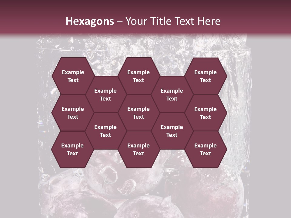 Glass Of Water With Fruit PowerPoint Template