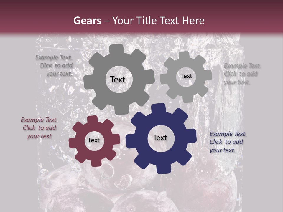 Glass Of Water With Fruit PowerPoint Template