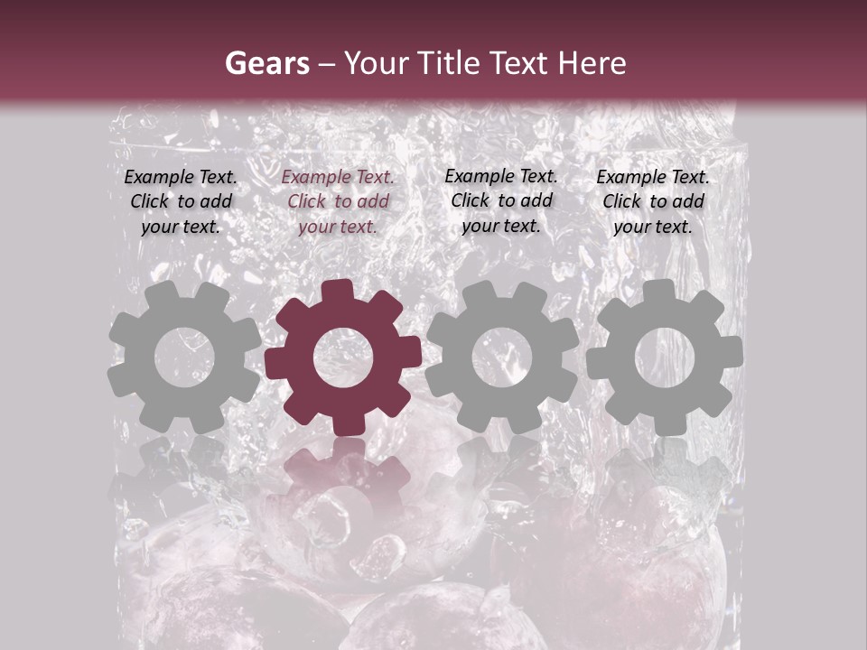 Glass Of Water With Fruit PowerPoint Template