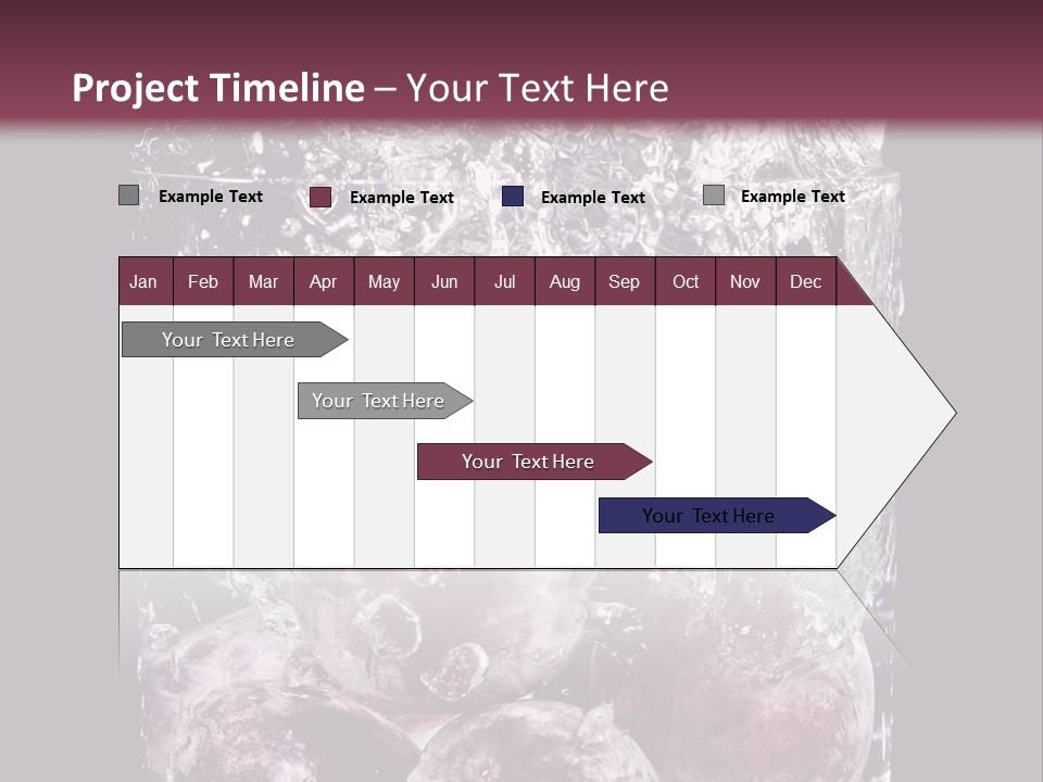 Glass Of Water With Fruit PowerPoint Template