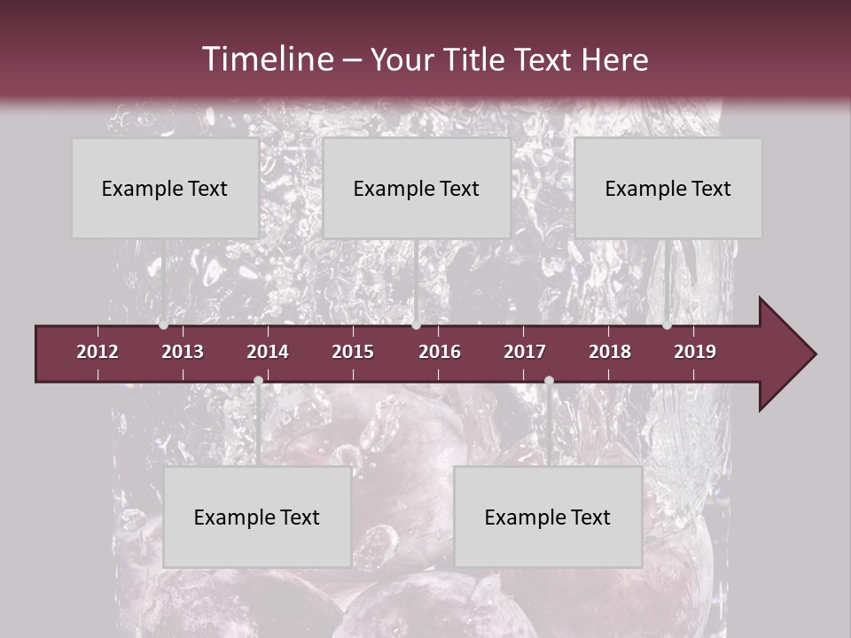 Glass Of Water With Fruit PowerPoint Template