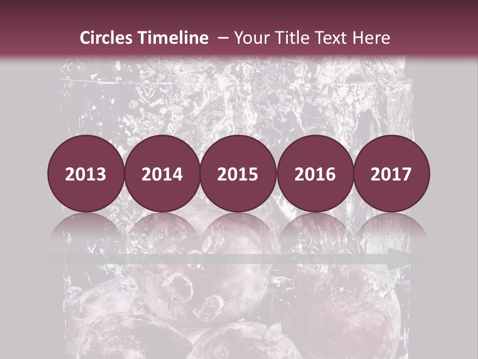 Glass Of Water With Fruit PowerPoint Template