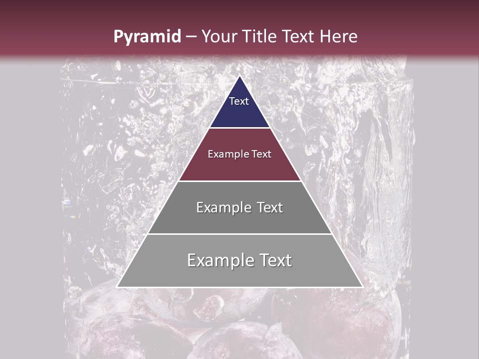 Glass Of Water With Fruit PowerPoint Template