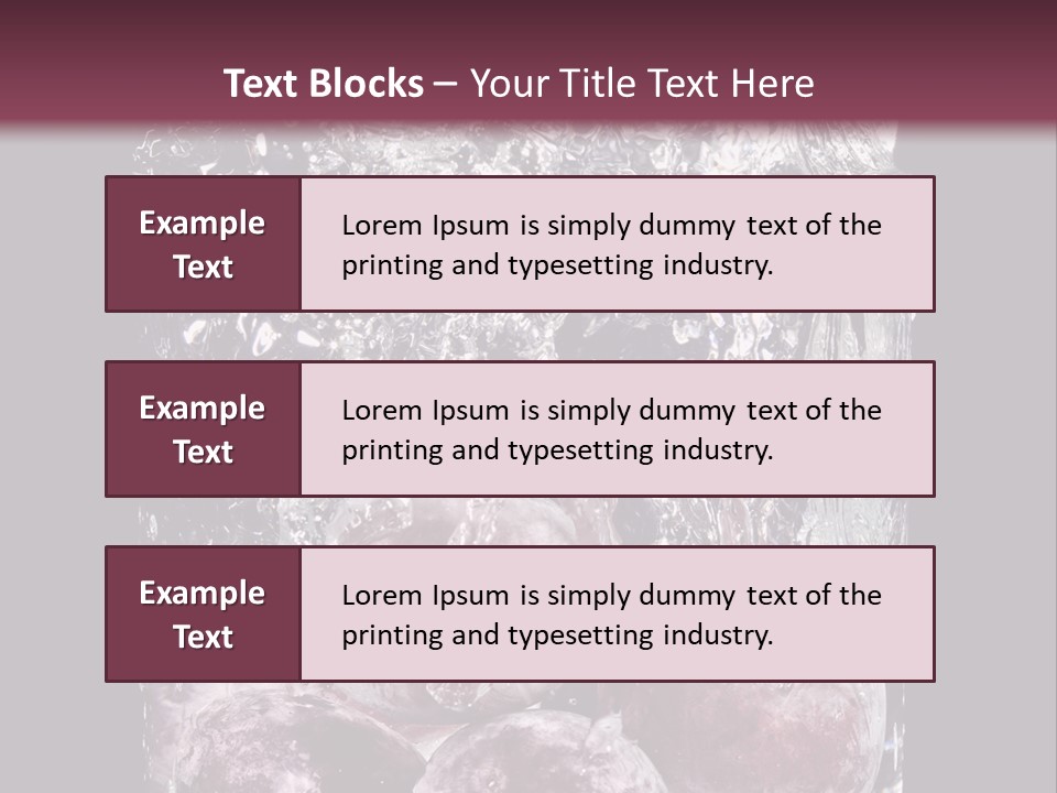 Glass Of Water With Fruit PowerPoint Template