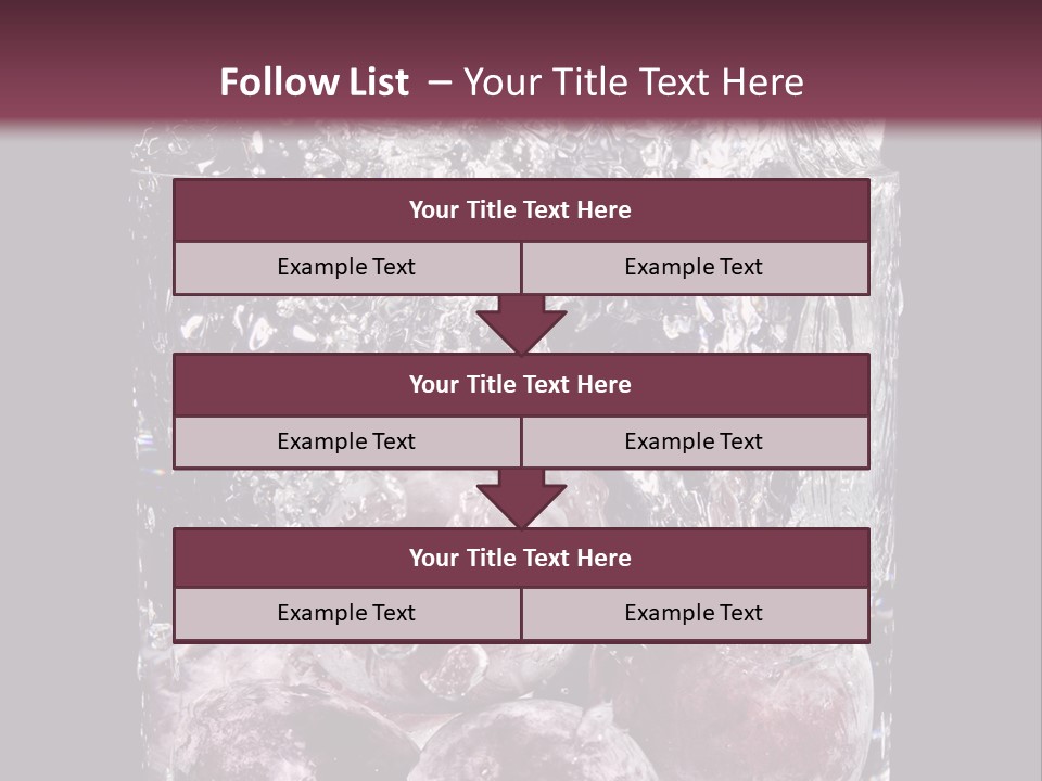 Glass Of Water With Fruit PowerPoint Template