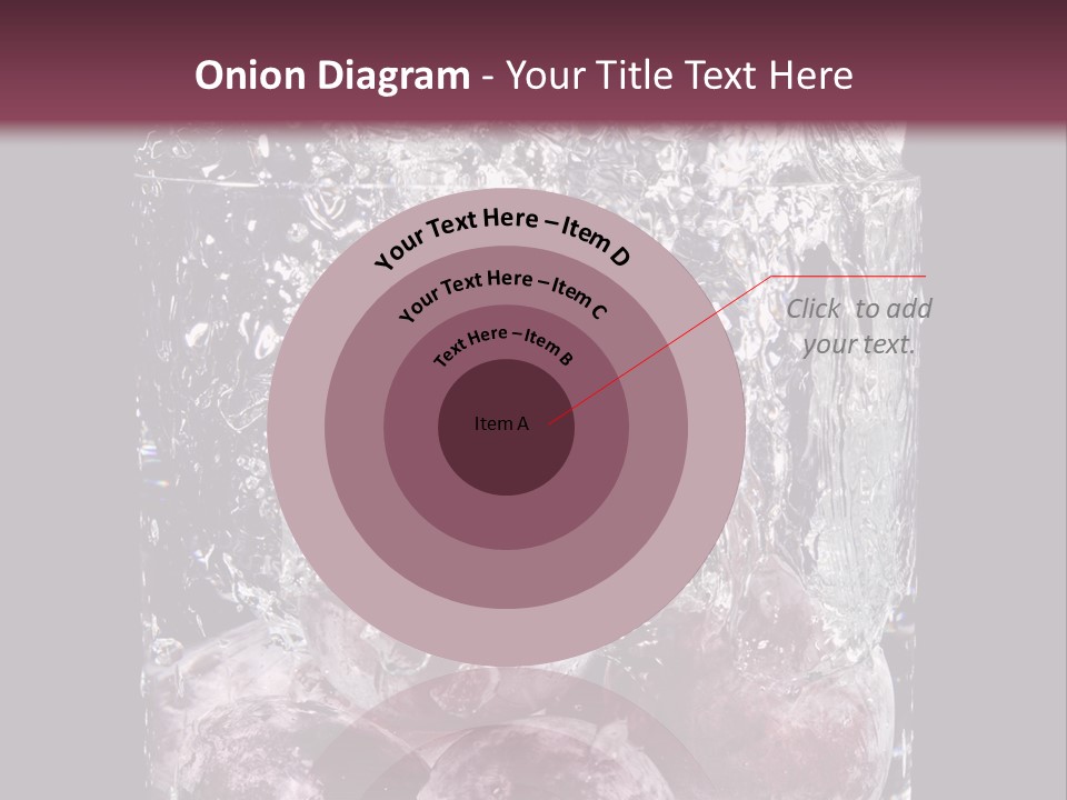 Glass Of Water With Fruit PowerPoint Template