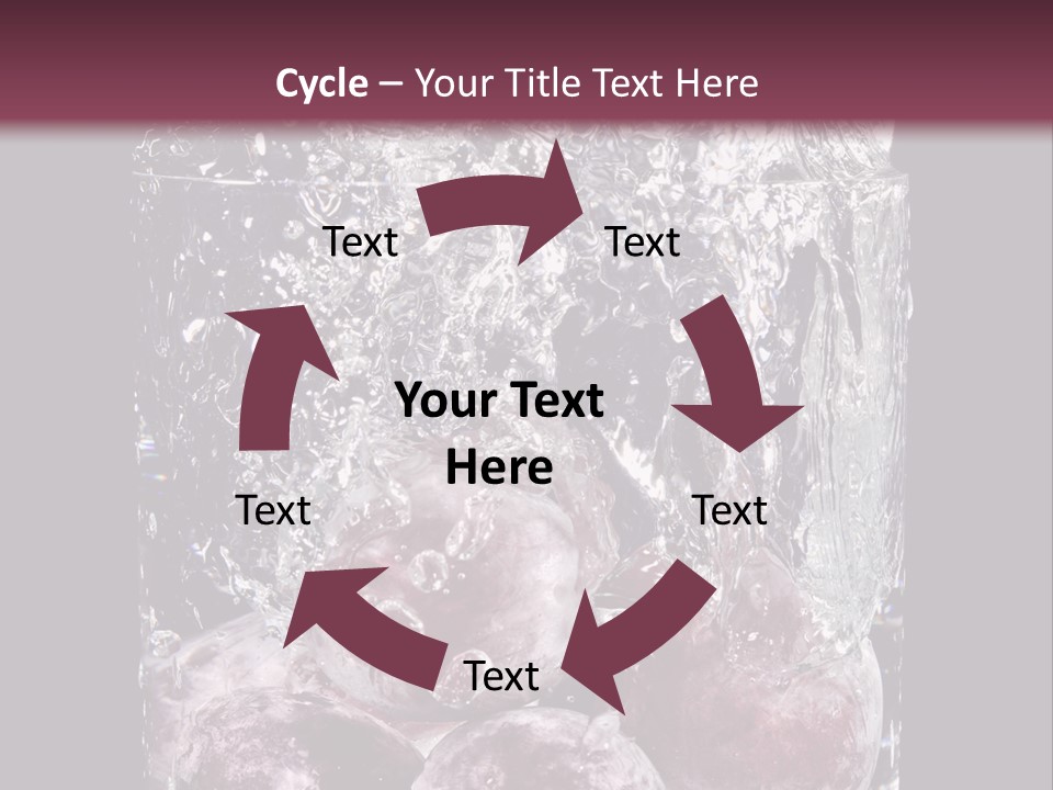 Glass Of Water With Fruit PowerPoint Template