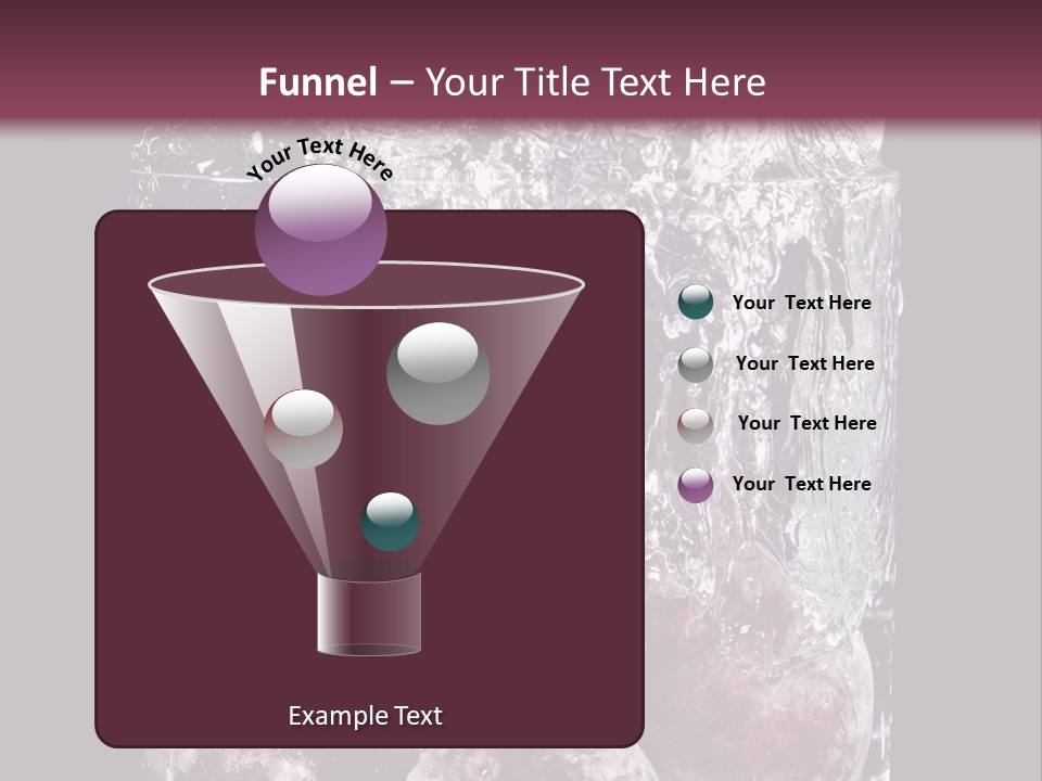 Glass Of Water With Fruit PowerPoint Template