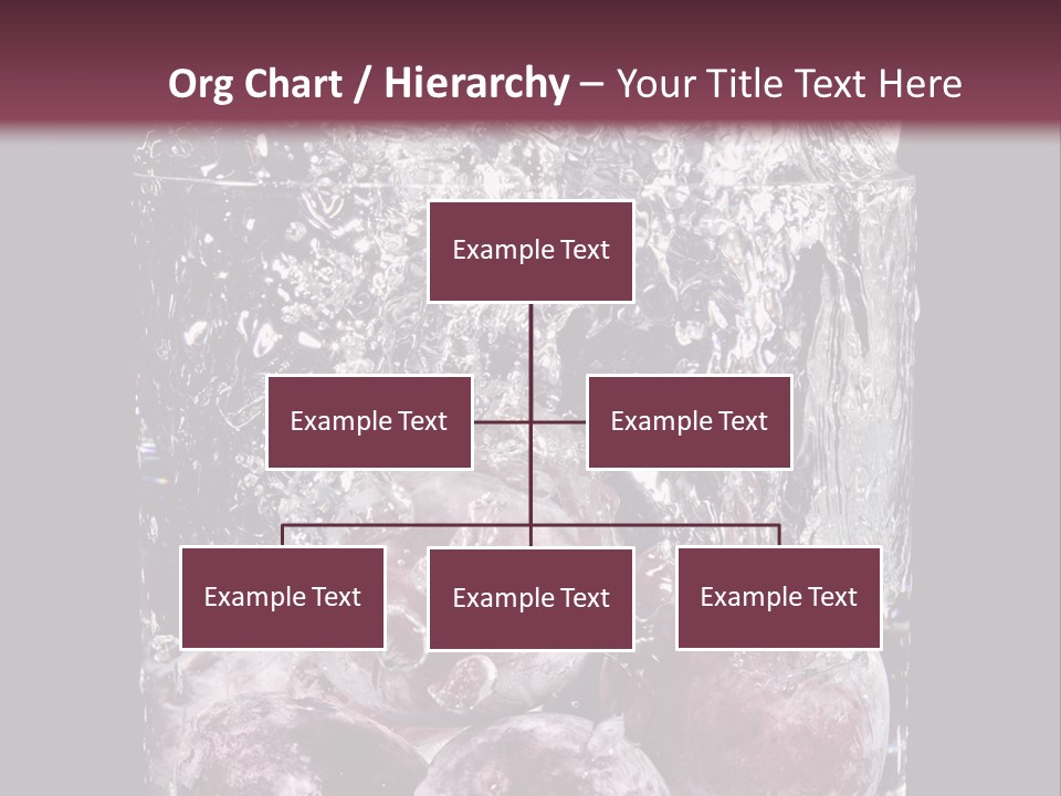 Glass Of Water With Fruit PowerPoint Template