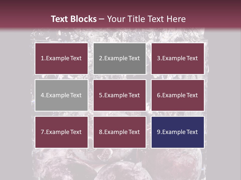 Glass Of Water With Fruit PowerPoint Template