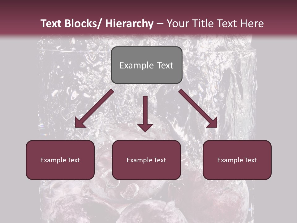 Glass Of Water With Fruit PowerPoint Template