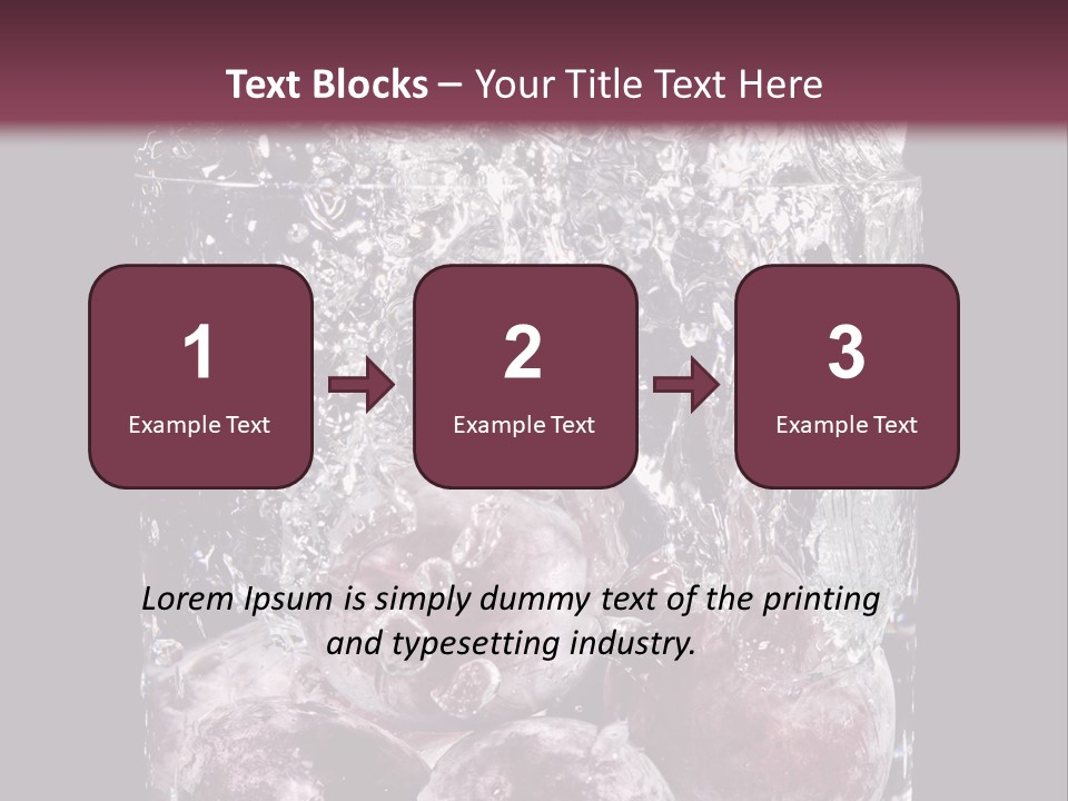 Glass Of Water With Fruit PowerPoint Template