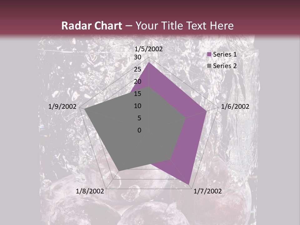 Glass Of Water With Fruit PowerPoint Template