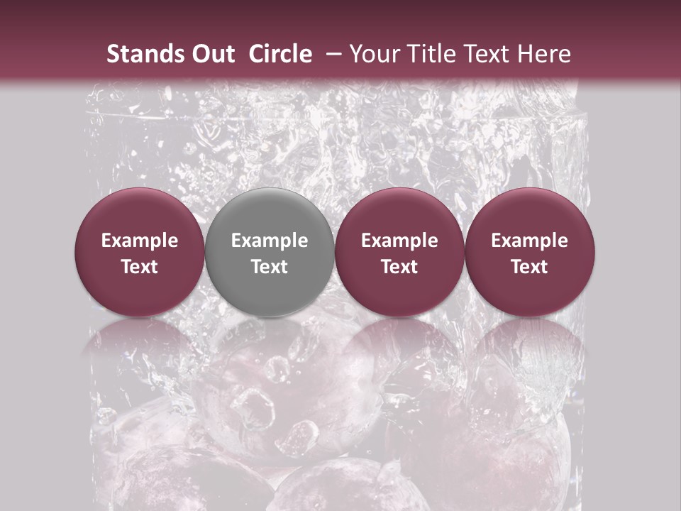 Glass Of Water With Fruit PowerPoint Template