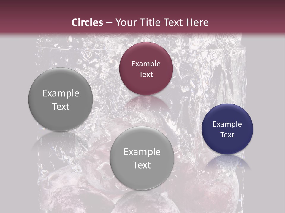 Glass Of Water With Fruit PowerPoint Template