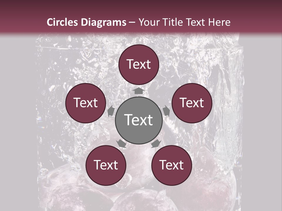 Glass Of Water With Fruit PowerPoint Template