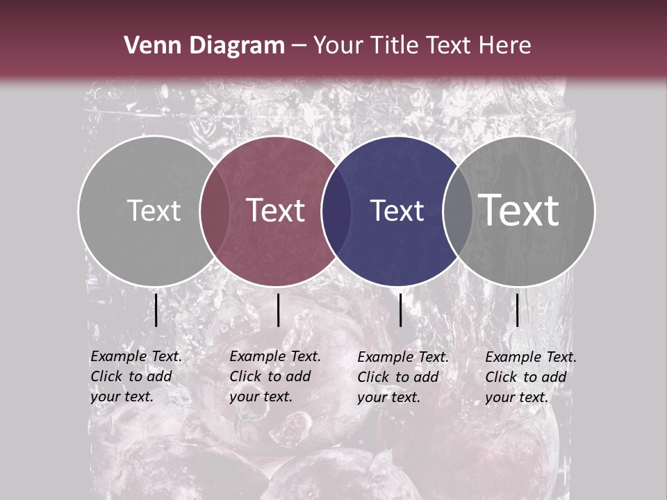 Glass Of Water With Fruit PowerPoint Template