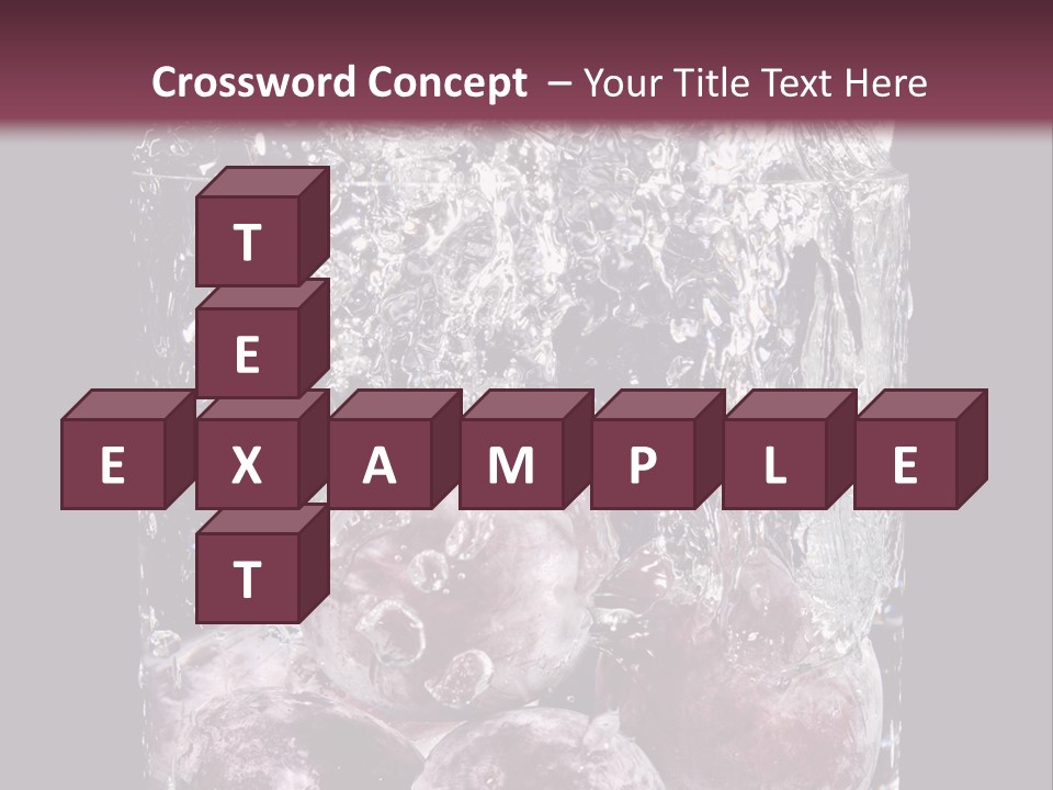 Glass Of Water With Fruit PowerPoint Template