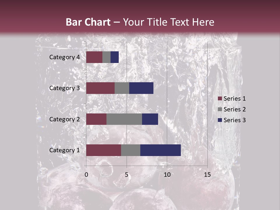 Glass Of Water With Fruit PowerPoint Template