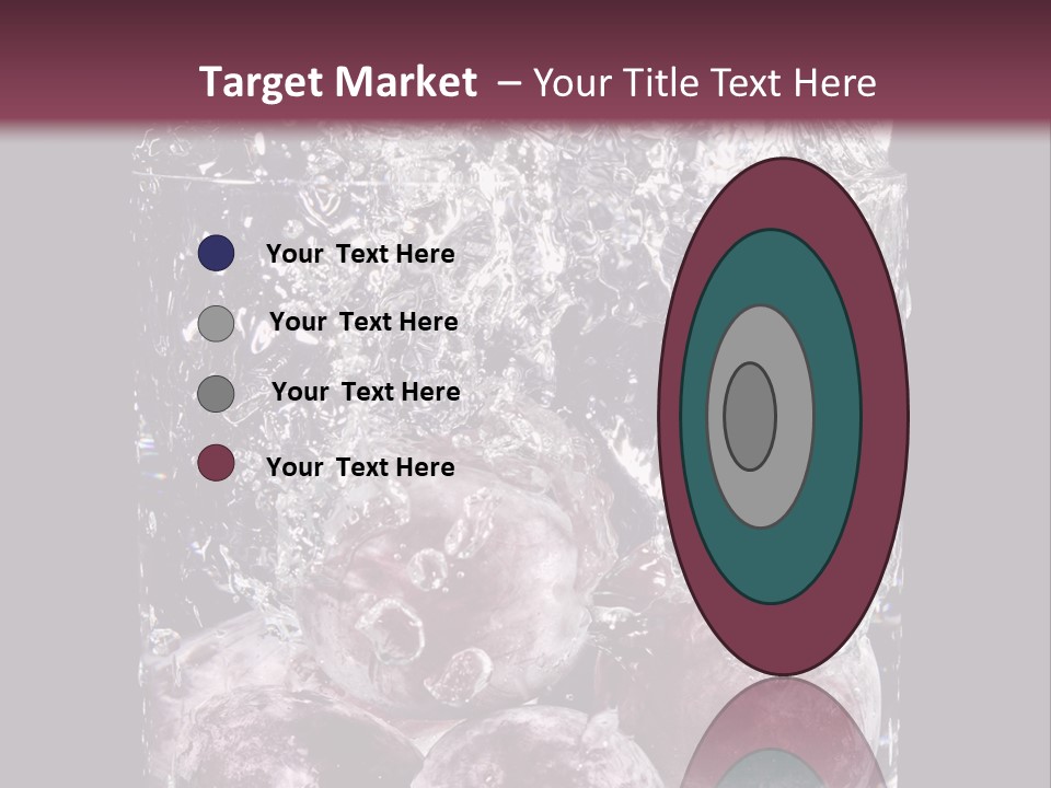 Glass Of Water With Fruit PowerPoint Template