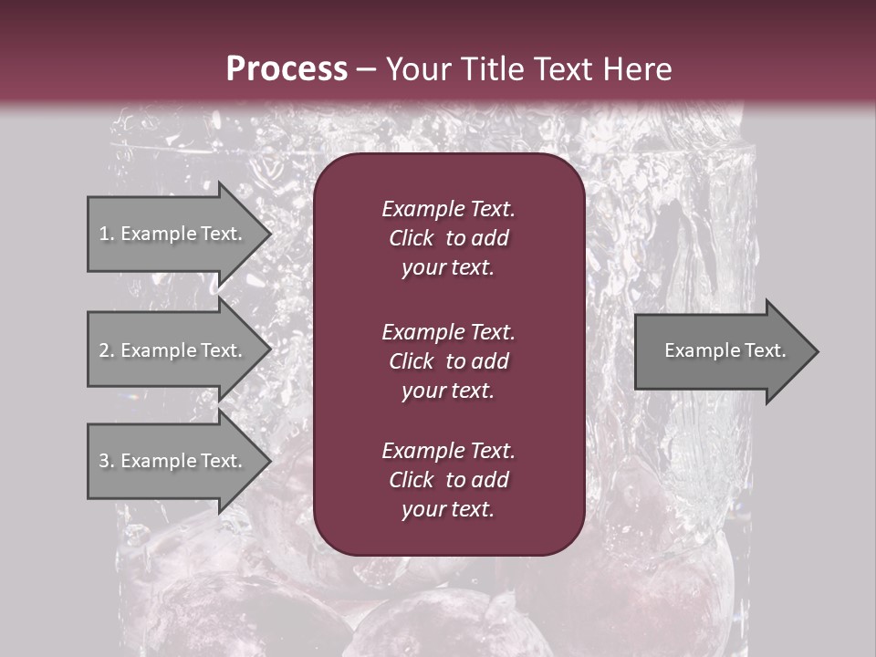 Glass Of Water With Fruit PowerPoint Template
