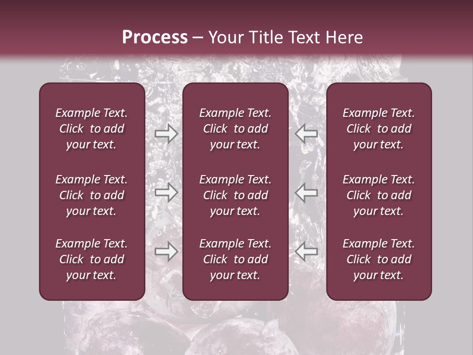 Glass Of Water With Fruit PowerPoint Template