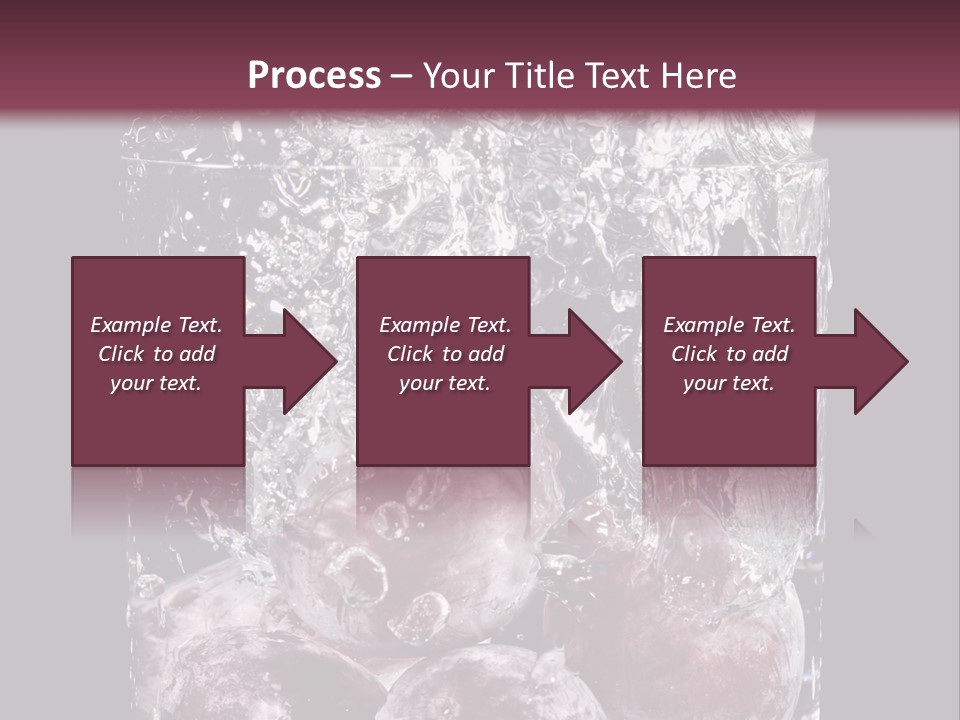 Glass Of Water With Fruit PowerPoint Template